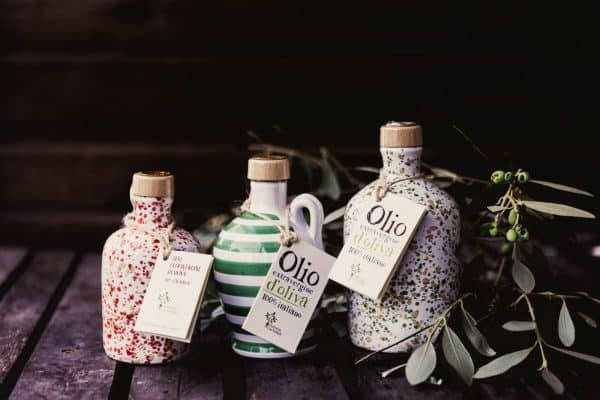 Olio Extravergine d'Oliva Edizione Artistica in Ceramica