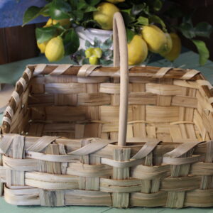 Cestino in Legno di Castagno Fatto a Mano