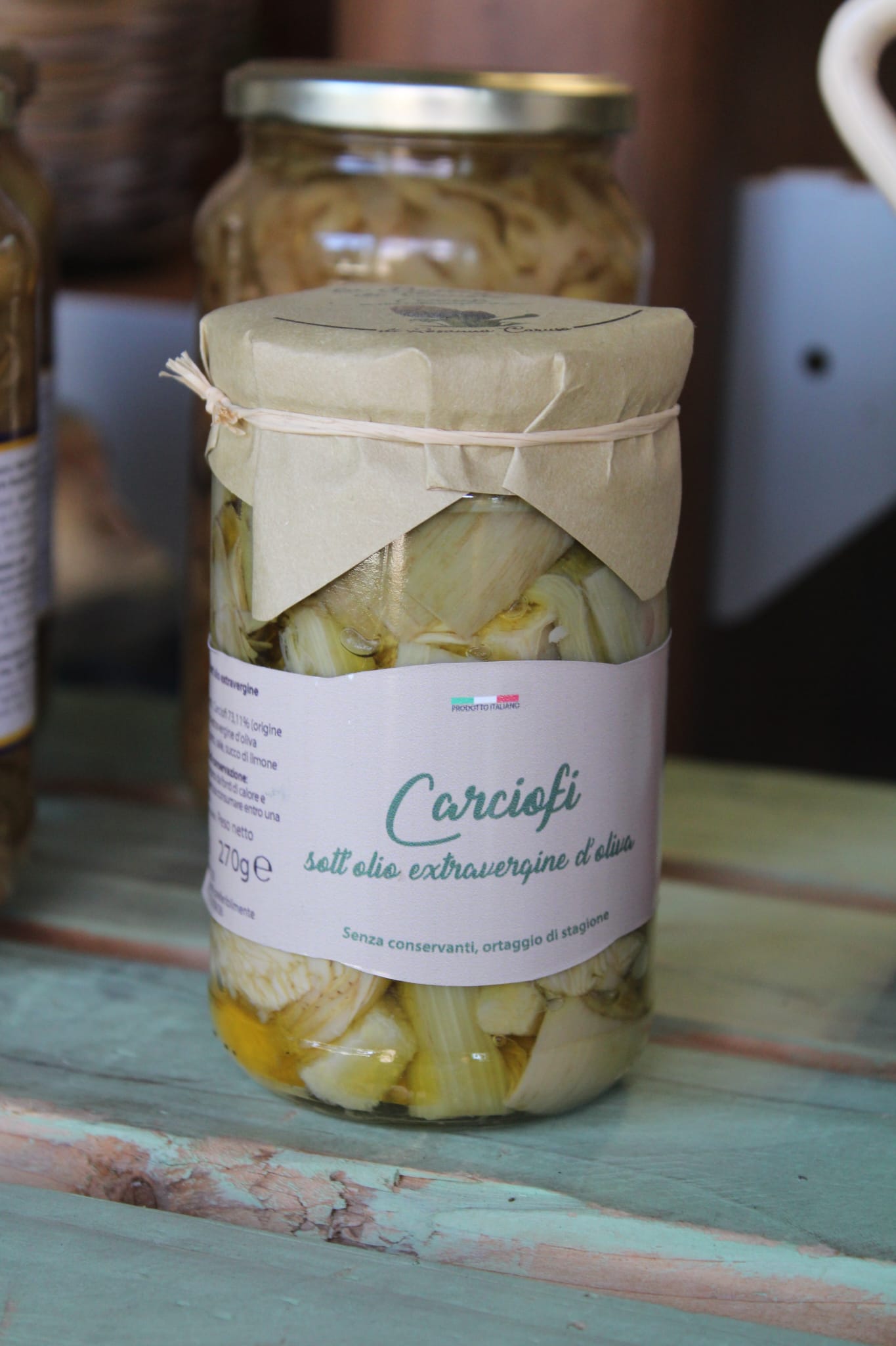 Carciofi sott'olio extravergine d'oliva